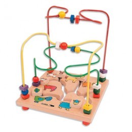 Laberinto mixto de estimulación temprana animales granj