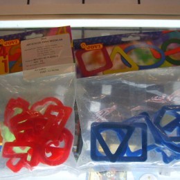 Moldes de números y formas geometricas para plastilina